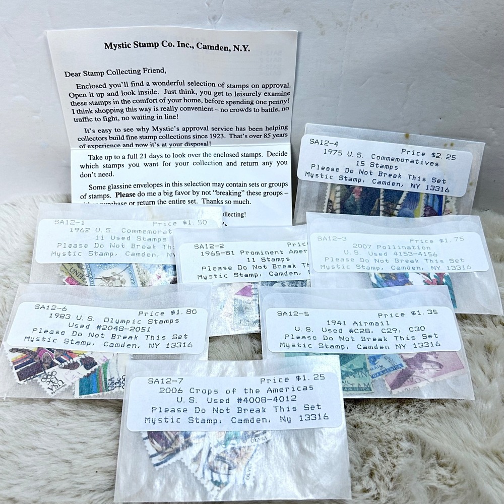 Mystic Stamp Lot U.S. Commemoratives Prominent Americans‎ Used